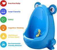 Froggie Potty Training Urinal for Boys - Dark Blue