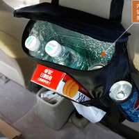 Back Seat Car Organizer with Cooler Bag - Black