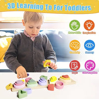 Wooden Sorting & Geometric Stacker