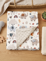 Baby Blanket - Elephants & Rainbows