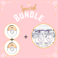 Bundle Deal - 2 x Hospital Grade Wearable Breast Pump & Breast Milk Storage Bags (30Pcs)