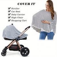 7 in 1 Breastfeeding Cover - Stripes