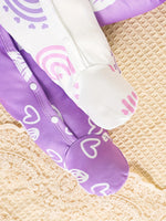 2PC Long Sleeve Footed Rompers