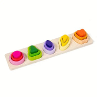 Wooden Sorting & Geometric Stacker