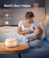 Rechargeable Nursery White Noise Sound Machine With Night Light