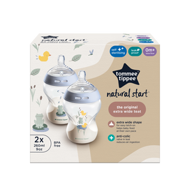 Tommee Tippee 260ML BOTTLE 2PK 0M+ – BOY