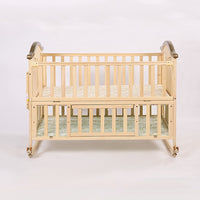 Bebivata Baby Cot - Natural Wood