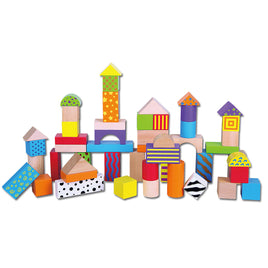 Building Blocks with Patterns - 50 Pieces