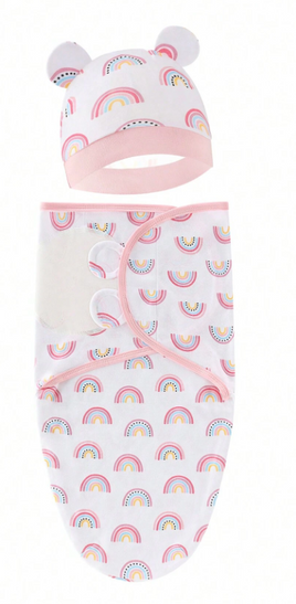 2pc Baby Swaddling Blanket - Clouds