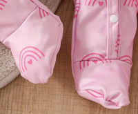 3PC Baby Romper Set - Hearts & Rainbows