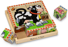 46. Wooden Cube Puzzle - Farm (Age 3 Years+)