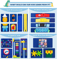 Sensory & Educational Toddler Busy Board