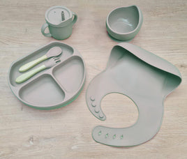 Eco-Friendly Silicone Baby Feeding Set - Camo