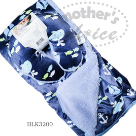 Baby Travel Blanket And Pillow - Nautical