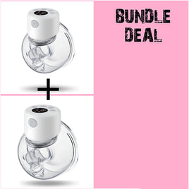 Bundle Deal  - 2 x Silent Wearable Breast Pump S12 (White)