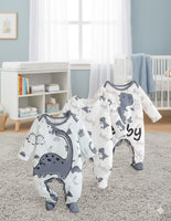 3PC Baby Romper Set - Dinosaur