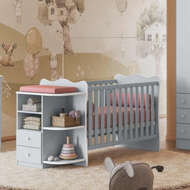 Amari Crib and Dresser Combo - Grey