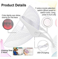 7 Colours Led Face Mask Light Therapy Mask