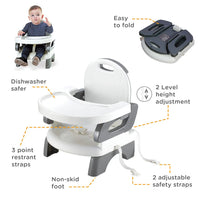 Deluxe Comfort Folding Baby Booster Seat - Grey