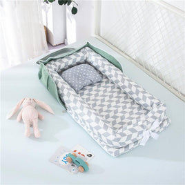 Portable Safety Sleeping Crib - Grey