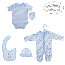 Infants 5PC Starter Pack - 'Reach For The Stars' - Blue