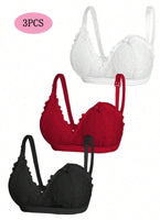 3pc Set Lace Wireless Maternity Bra