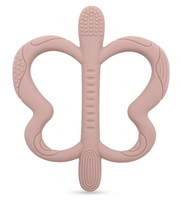 Silicone Butterfly Baby Teether – Dual Handle
