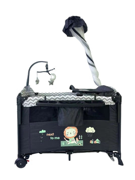 Pliko Next To Me Baby Cot - Dark Grey