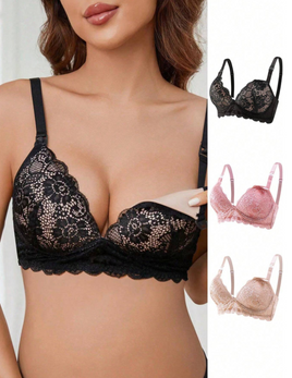 3pc Maternity Lace Bra With Underwire