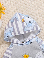 Baby Hooded Romper & Pants Set - Elephant