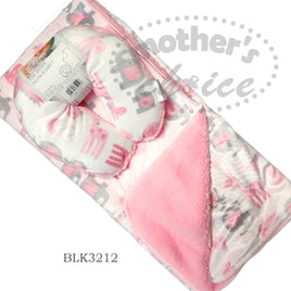 Baby Travel Blanket And Pillow - Elephant & Giraffe