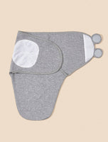 2pc Solid Colour Baby Swaddling Blanket - Grey