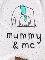 2PC Newborn Long Sleeve Footies - Mom & Dad