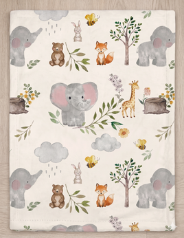Baby Blanket - Pink Ear Elephant