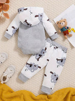 Baby Hooded Romper & Pants Set - Koala
