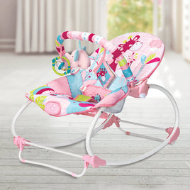 Baby Rocker Chair For Newborn To Toddler - Pink