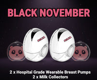 Bundle Deal - 2 x Hospital Grade Wearable Breast Pump & 2 x Milk Collectors