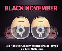 Bundle Deal - 2 x Hospital Grade Wearable Breast Pump & 2 x Milk Collectors