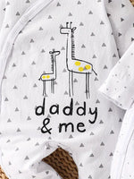 2PC Newborn Long Sleeve Footies - Mom & Dad