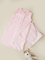 Summer 2pc Baby Swaddling Blanket - Pink