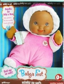 Baby's First Doll Minky So Soft Ethnic - Pink