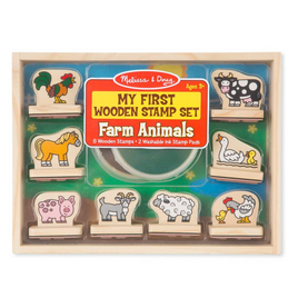My First Wooden Stamp Set – Farm Animals