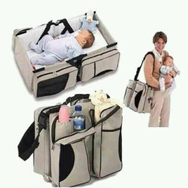 2-in-1 Travel Baby Bag - Beige