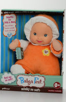 Baby's First Doll Minky So Soft - Orange