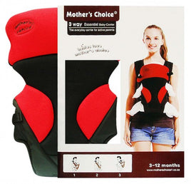 3 Way Essential Baby Carrier - Red