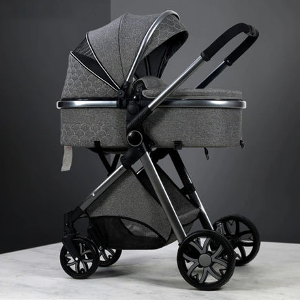 My Mom And Me - 3 in 1 Foldable Baby Stroller Travel System - Grey