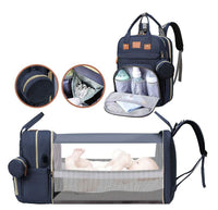 Multi Function Baby Bag Backpack - Navy