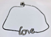 M&M Collection - Chain Bracelet - Love In Silver