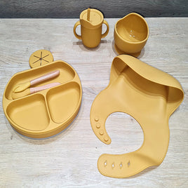 Eco-Friendly Silicone Baby Feeding Set - Mango